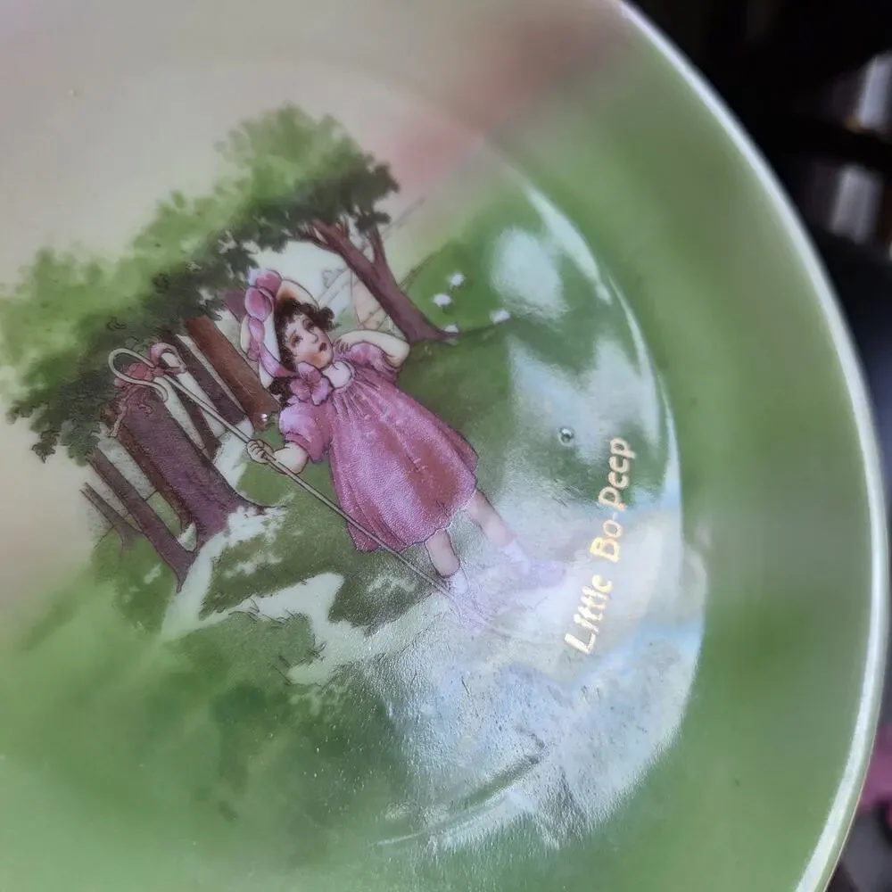 Antique Little Bo Peep Nursery Rhyme Royal Bayreuth Bavaria Porcelain Plate